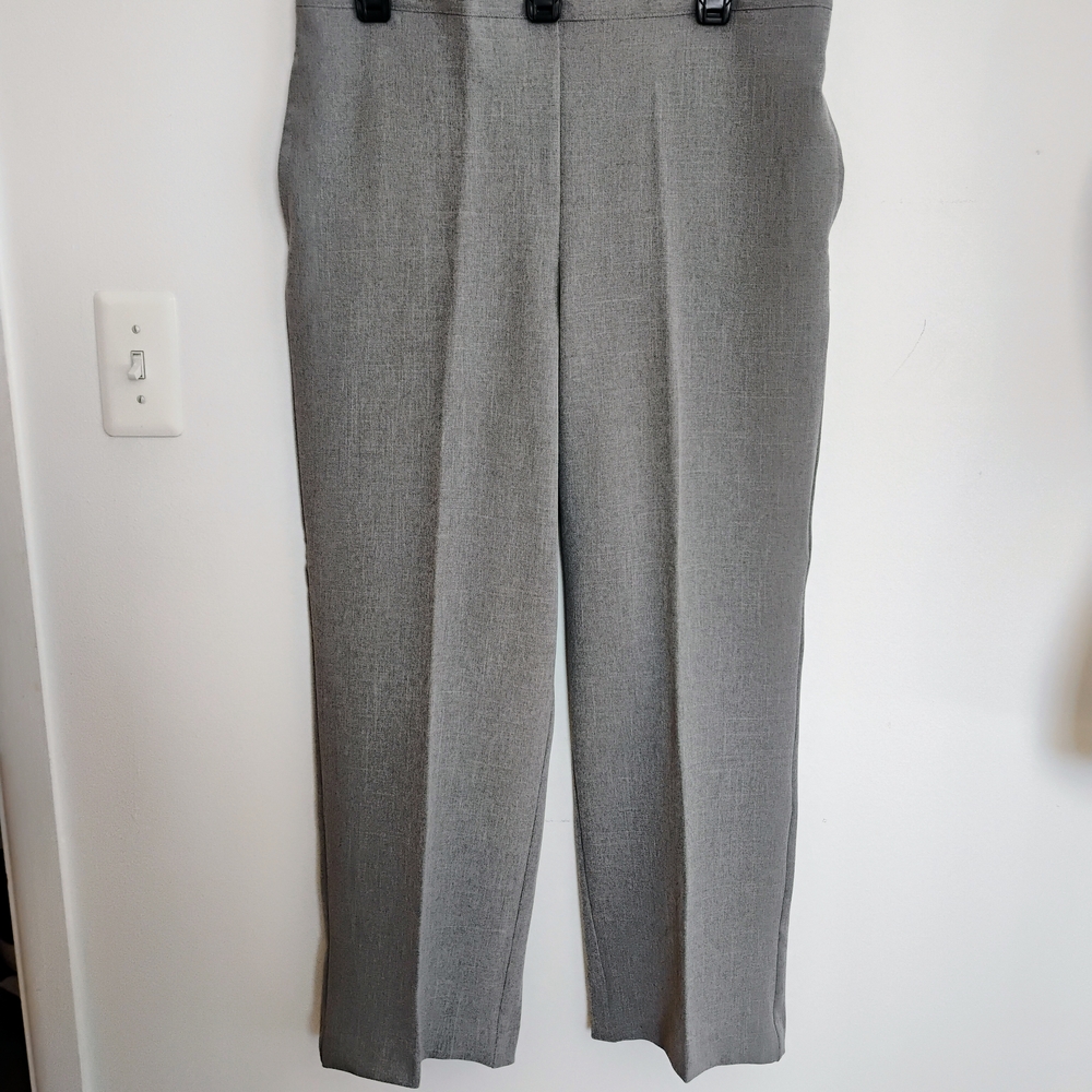 Alfred Dunner 16 Gray Petite Pants